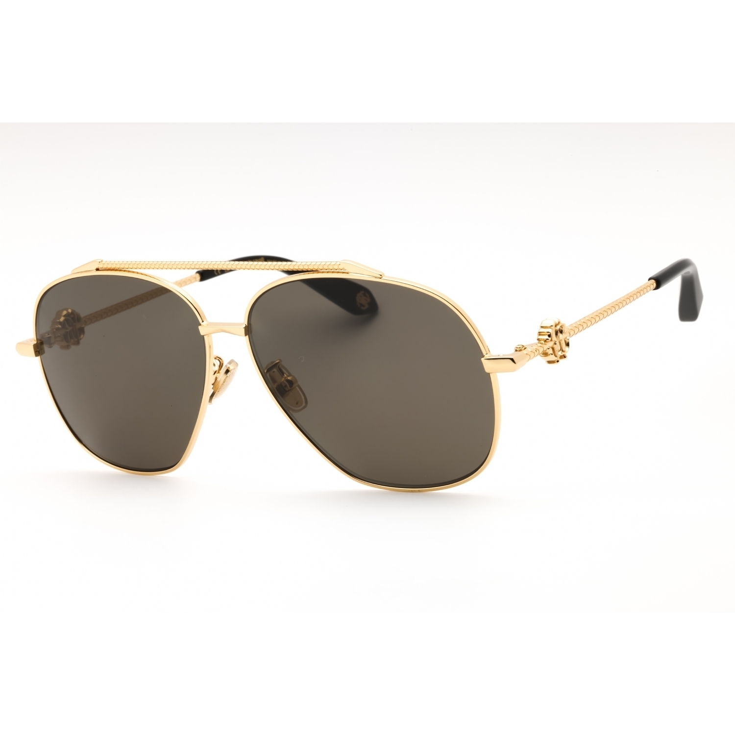 Roberto Cavalli 579516 Sunglasses Yellow Gold Metal Aviator